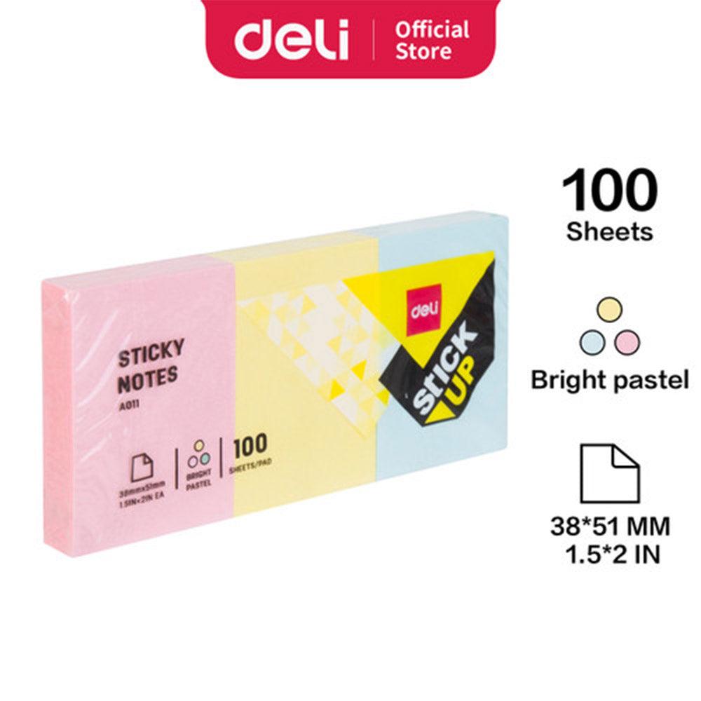 Deli EA01103  Sticky Notes 38 x 51mm 100 Sheets - Karout Online -Karout Online Shopping In lebanon - Karout Express Delivery 