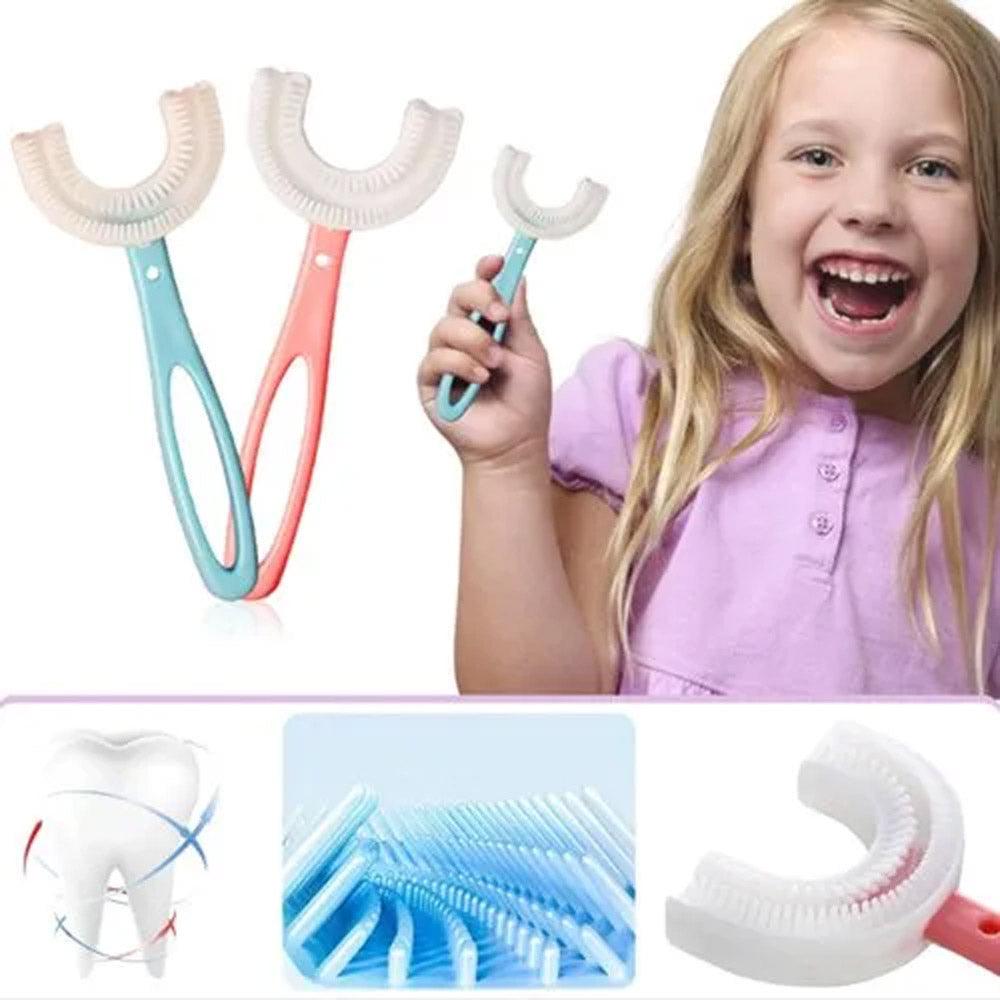 U shaped Toothbrush for kids 6-12 years / 22FK036 - Karout Online -Karout Online Shopping In lebanon - Karout Express Delivery 