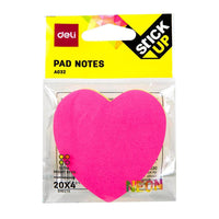 Deli EA03202 Shapes Sticky Notes, 76 x 76mm 80 Sheets - Karout Online -Karout Online Shopping In lebanon - Karout Express Delivery 