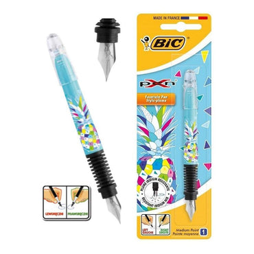 BIC X Pen Pineapple Blue - Karout Online -Karout Online Shopping In lebanon - Karout Express Delivery 