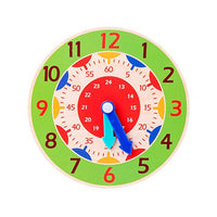 Shop Online Children Wooden Clock Toys Hour Minute Second Cognition Colorful - Karout Online Shopping In lebanon