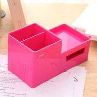Deli EZ25140 Desk Organizer Pink - Karout Online -Karout Online Shopping In lebanon - Karout Express Delivery 
