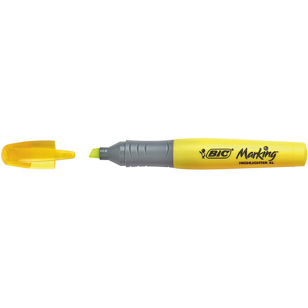 Bic Highlighter Grip Yellow / 2 Pieces - Karout Online -Karout Online Shopping In lebanon - Karout Express Delivery 