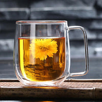 Double Glass Transparent Mug 250 ml / 22FK022 - Karout Online -Karout Online Shopping In lebanon - Karout Express Delivery 