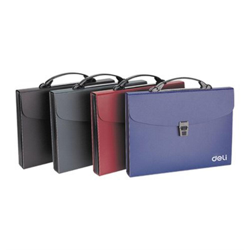 DELI E5557 Expanding File with Handle A4 -13 Pockets - Karout Online -Karout Online Shopping In lebanon - Karout Express Delivery 