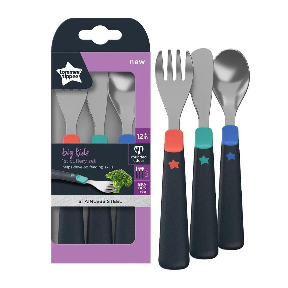 Tommee Tippee Big Kids First Cutlery Set 12m+ / 471871 - Karout Online -Karout Online Shopping In lebanon - Karout Express Delivery 