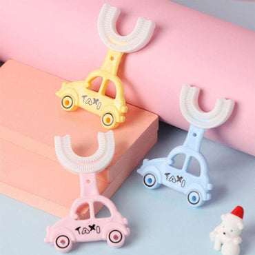 Children U shaped Toothbrush with Car shape Handle / 22Fk039 - Karout Online -Karout Online Shopping In lebanon - Karout Express Delivery 