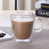 Double Glass Transparent Mug 350 ml / 22FK023 - Karout Online -Karout Online Shopping In lebanon - Karout Express Delivery 
