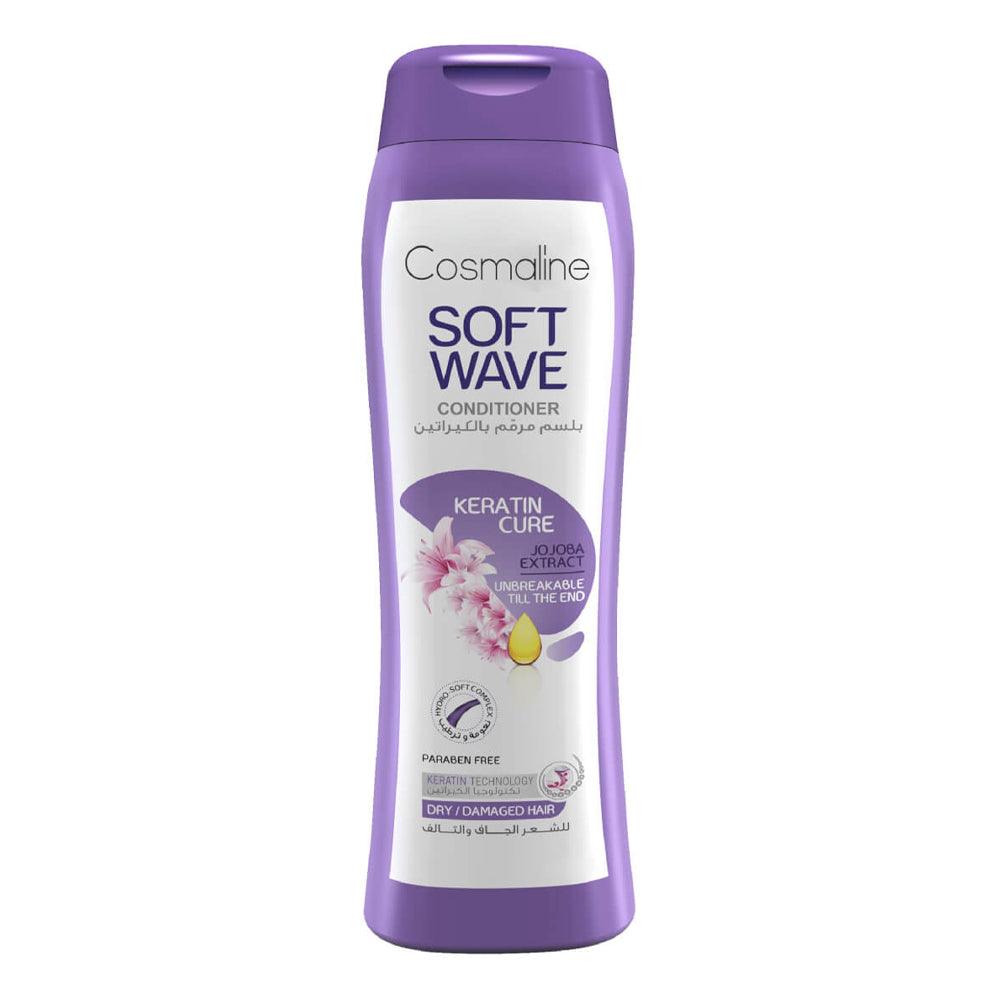 Cosmaline SOFT WAVE KERATIN CURE CONDITIONER FOR DRY / DAMAGED HAIR 400ml / B0003514 - Karout Online -Karout Online Shopping In lebanon - Karout Express Delivery 