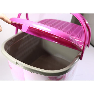Plastic Picnic Basket With Handle - Karout Online -Karout Online Shopping In lebanon - Karout Express Delivery 