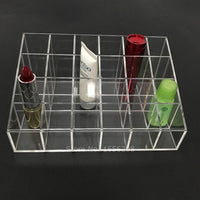 Clear Acrylic 24 Grid Makeup Organizer / 22FK031 - Karout Online -Karout Online Shopping In lebanon - Karout Express Delivery 