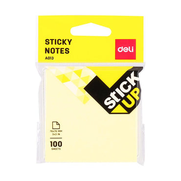 Deli EA01302 Sticky Notes 76×76 mm 100 sheets - Karout Online -Karout Online Shopping In lebanon - Karout Express Delivery 