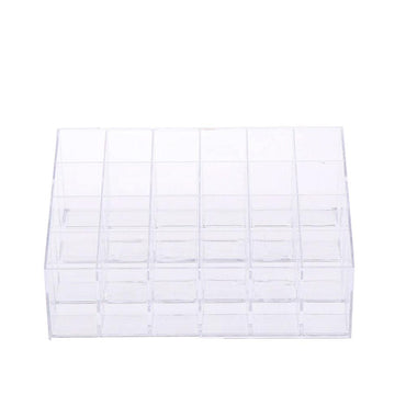 Clear Acrylic 24 Grid Makeup Organizer / 22FK031 - Karout Online -Karout Online Shopping In lebanon - Karout Express Delivery 