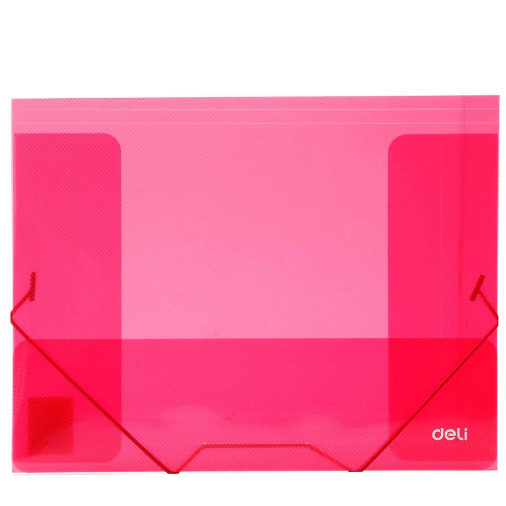 Deli E39504 3-Flap Elastic Folder A4 - Karout Online -Karout Online Shopping In lebanon - Karout Express Delivery 