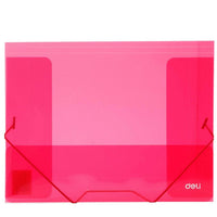 Deli E39504 3-Flap Elastic Folder A4 - Karout Online -Karout Online Shopping In lebanon - Karout Express Delivery 