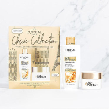 L'OREAL PARIS Age Perfect Classic Collection Day Cream Skincare Mature Skin Gift Set - Karout Online -Karout Online Shopping In lebanon - Karout Express Delivery 