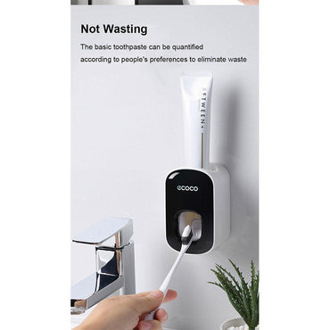 Shop Online Automatic Toothpaste Dispenser Toothpaste Squeezer Wall Mount Holder / KC22-57 - Karout Online Shopping In lebanon