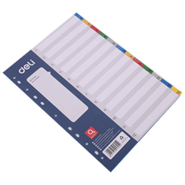 Deli E5725A Dividers 12 Sheets - A4 - Karout Online -Karout Online Shopping In lebanon - Karout Express Delivery 