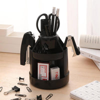 Deli E38250A  Rotary Desk Organizer 5 Compartments - Karout Online -Karout Online Shopping In lebanon - Karout Express Delivery 