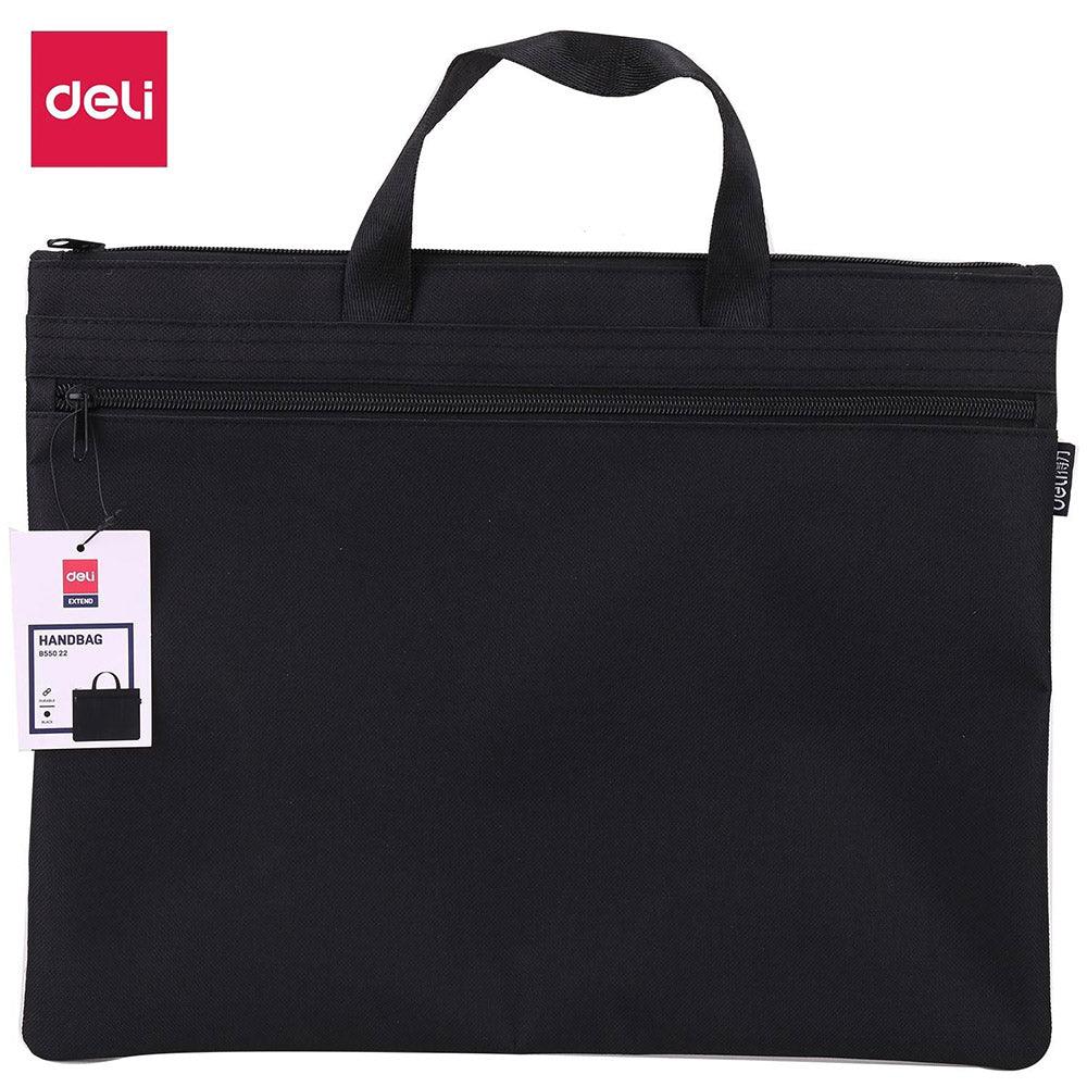 Deli EB55022 Handbag A4 Black - Karout Online -Karout Online Shopping In lebanon - Karout Express Delivery 