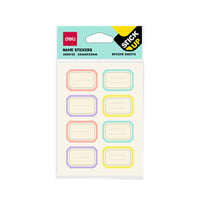 Deli A60002 Names Stickers 8 pcs ( 6 sheets) - Karout Online -Karout Online Shopping In lebanon - Karout Express Delivery 