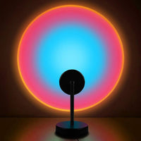 Sunset Lamp, Sunset Projector Lamp LED Sunset Light Night Light 180 Degree Rotation Romantic Light USB Charging for Bedroom Party Home Decore / M008