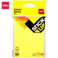 Deli EA02402 Sticky Notes 76×101 mm 100 sheets - Karout Online -Karout Online Shopping In lebanon - Karout Express Delivery 