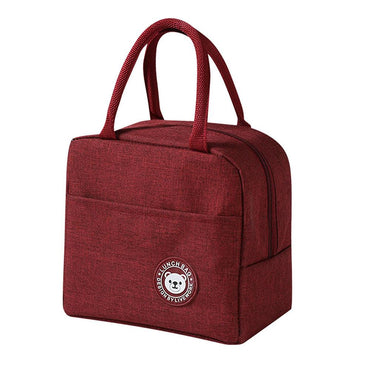 Waterproof Panda Lunch Bag (Bordo Color) / 22FK062 - Karout Online -Karout Online Shopping In lebanon - Karout Express Delivery 