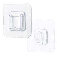 Shop Online Reusable Snap Hooks Holder For Wires Punch-free Wall Hooks Kit 10 pairs (20 pcs) / KC22-74 - Karout Online Shopping In lebanon