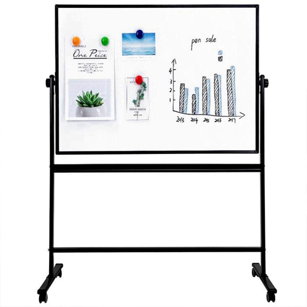 Deli 7882 Double Sided White Board with Stand and Roller 90 x 120cm - Karout Online -Karout Online Shopping In lebanon - Karout Express Delivery 