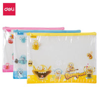 Deli EZ70202 Zip Bag A4 - Karout Online -Karout Online Shopping In lebanon - Karout Express Delivery 