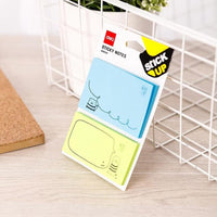Deli A55502 Sticky Notes Set 76 x 95 mm -50 Sheets - Karout Online -Karout Online Shopping In lebanon - Karout Express Delivery 