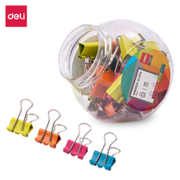 Deli E8558 Binder Clips 25 pcs 2 cm - Karout Online -Karout Online Shopping In lebanon - Karout Express Delivery 