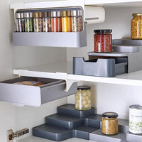 Shop Online Kitchen Self adhesive Spice Organizer Rack Seasoning Bottle Storage Rack / KC22-60 - Karout Online Shopping In lebanon