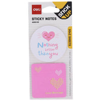 Deli A55302 Strong Adhesive Sticky Notes Fashion Design 30x2 Sheets - Karout Online -Karout Online Shopping In lebanon - Karout Express Delivery 