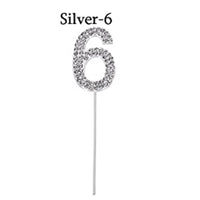 Number Cake Topper Glitter