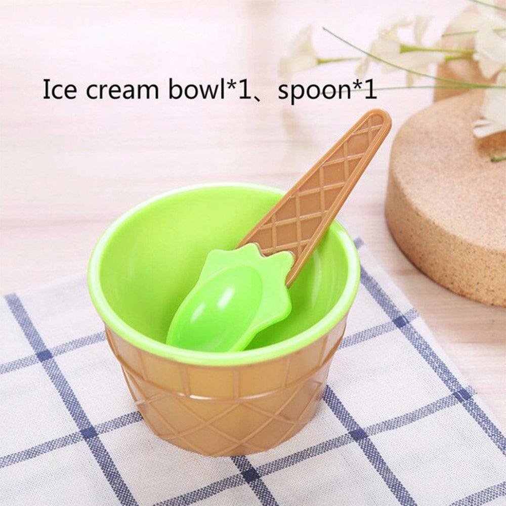 Colorful Baby Food Bowl and Spoon Set / KC22-91 - Karout Online -Karout Online Shopping In lebanon - Karout Express Delivery 