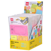 Deli A55502 Sticky Notes Set 76 x 95 mm -50 Sheets - Karout Online -Karout Online Shopping In lebanon - Karout Express Delivery 