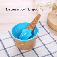 Colorful Baby Food Bowl and Spoon Set / KC22-91 - Karout Online -Karout Online Shopping In lebanon - Karout Express Delivery 