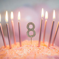 Number Cake Topper Glitter