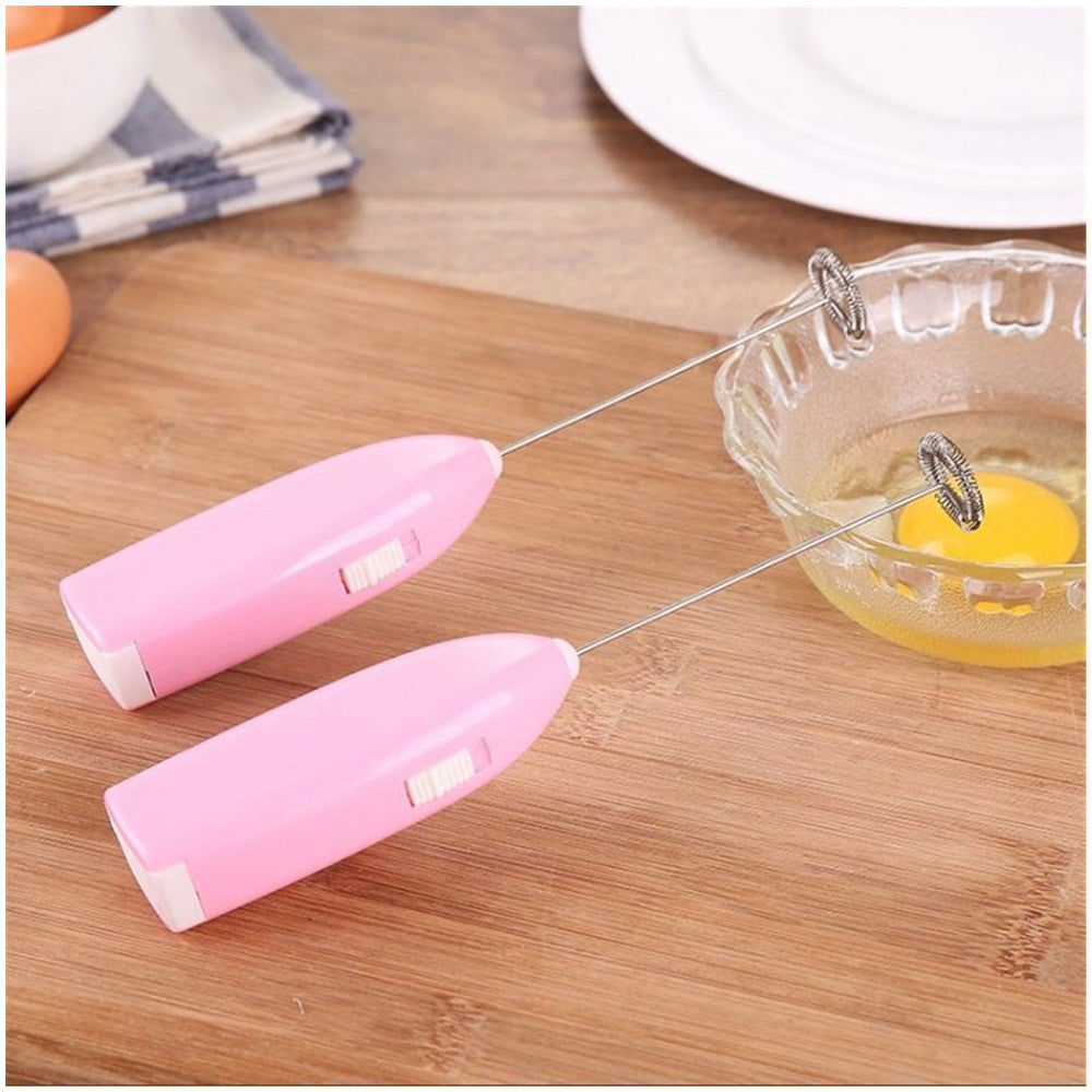 (NET)Electric Coffee Stirrer Milk Frother Handheld Mixer Electric Whisk Egg Beater