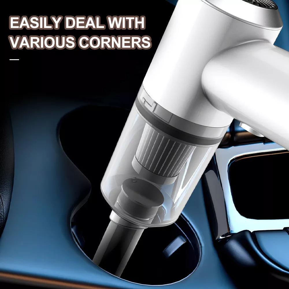 2 In 1 Portable Mini Home And Car Vacuum Cleaner Rechargeable - Karout Online -Karout Online Shopping In lebanon - Karout Express Delivery 