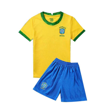 World Cup Football Brazil Team Kids Costume Set / WD-152BR - Karout Online -Karout Online Shopping In lebanon - Karout Express Delivery 