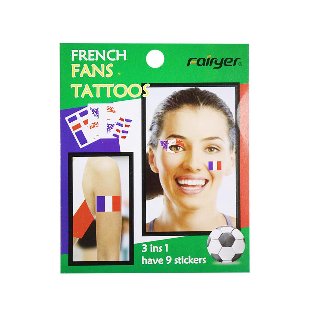 World Cup Fans Tattoo 3 in 1 Have 9 Stickers  / WD-71 - Karout Online -Karout Online Shopping In lebanon - Karout Express Delivery 