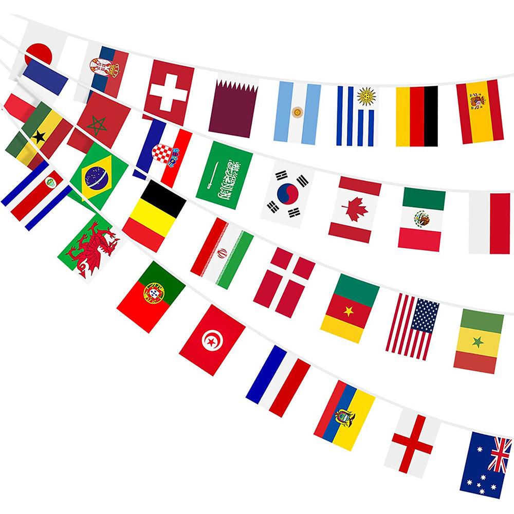 World Cup 32 String Flag Banner National Country World Flags - Small / 303500 - Karout Online -Karout Online Shopping In lebanon - Karout Express Delivery 
