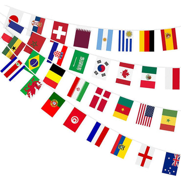 World Cup 32 String Flag Banner National Country World Flags - Large - Karout Online -Karout Online Shopping In lebanon - Karout Express Delivery 