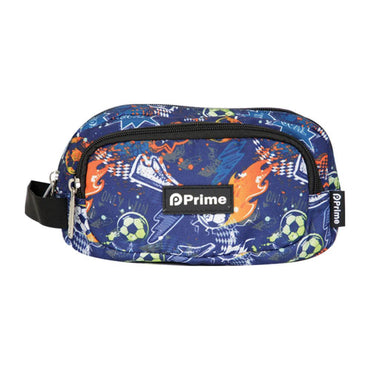Prime 8.5 Inches Pencil Case - 3 Zippers.