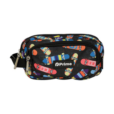 Prime 8.5 Inches Pencil Case - 3 Zippers.