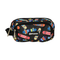 Prime 8.5 Inches Pencil Case - 3 Zippers.