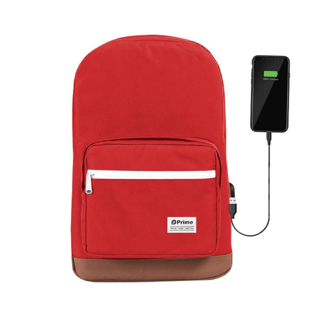 Prime 18 Inch BACKPACK WITH USB PORT.